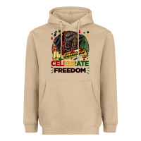 Mushroom Juneteenth celebrate freedom Heavyweight Hoodie - FaDigitalArtStudio