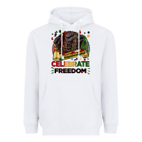 White Juneteenth celebrate freedom Heavyweight Hoodie - FaDigitalArtStudio