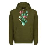 Army Green cactus 5 Premium Hoodie - JahusDesignShop