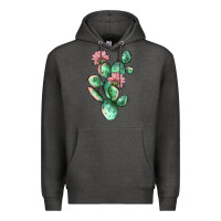 Charcoal Heather cactus 5 Premium Hoodie - JahusDesignShop