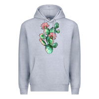 Heather Grey cactus 5 Premium Hoodie - JahusDesignShop