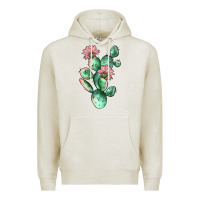 Oatmeal Heather cactus 5 Premium Hoodie - JahusDesignShop