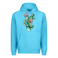 Ocean Blue cactus 5 Premium Hoodie - JahusDesignShop