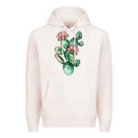 Pale Pink cactus 5 Premium Hoodie - JahusDesignShop