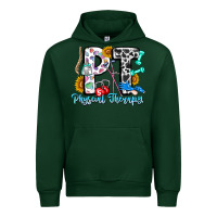 Forest Green pt therapy Urban Hoodie - CowhideDigitalArt
