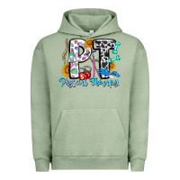 Pigment Oil Green pt therapy Urban Hoodie - CowhideDigitalArt