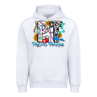 White pt therapy Urban Hoodie - CowhideDigitalArt