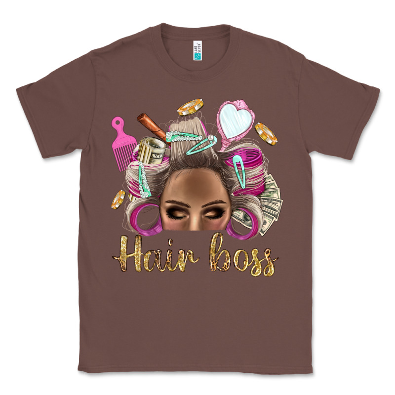 Hair Boss Afro Messy Bun With Money Bbs Classic Tee by BundleAndBundleShop | Teevron