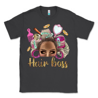 Smoke Hair Boss Afro Messy Bun With Money Bbs Classic Tee - BundleAndBundleShop