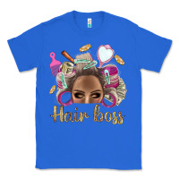 True Royal Hair Boss Afro Messy Bun With Money Bbs Classic Tee - BundleAndBundleShop