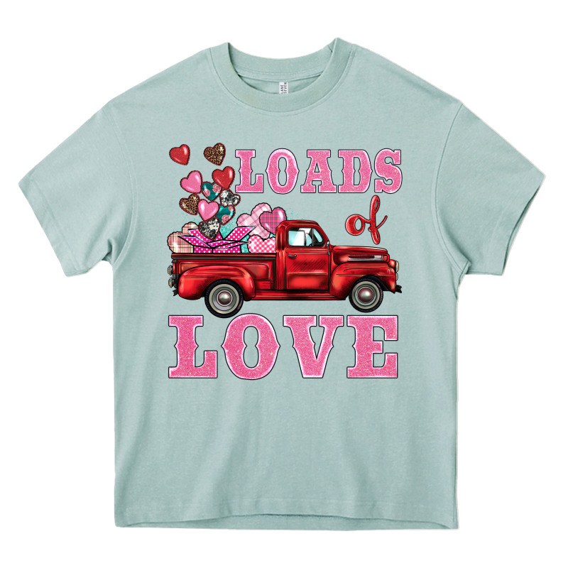 Loads Of Love Truck Heavy Core Tee by BarkalooDesign | Teevron