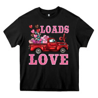 Black loads of love truck Heavy Core Tee - BarkalooDesign