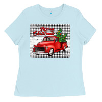 Baby Blue merry christmas mousepad Ladies Tee - Jasminsmagicworld