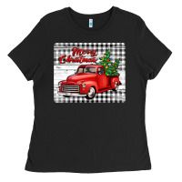 Black merry christmas mousepad Ladies Tee - Jasminsmagicworld