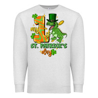 Oatmeal Heather my first st. patricks day Premium Sweatshirt - FaDigitalArtStudio