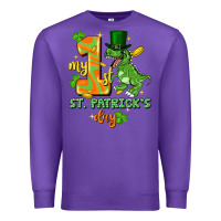 Purple my first st. patricks day Premium Sweatshirt - FaDigitalArtStudio
