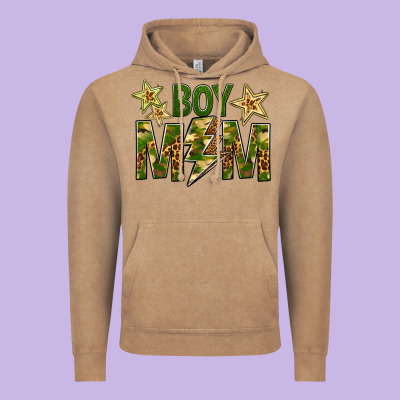 Boy Mom Vintage Hoodie Designed By Bundleandbundleshop