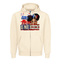 Sandshell little miss america black girl peekaboo Zipper Hoodie - CowGirlArtShop