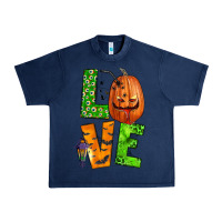 Navy love halloween Urban Heavy Tee - BundleAndBundleShop