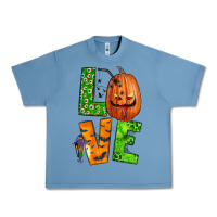 Pebble Blue love halloween Urban Heavy Tee - BundleAndBundleShop