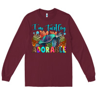 Burgundy i'm turtley adorable Long Sleeve Tee - RanaPortraitStore