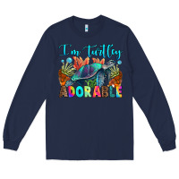 Navy i'm turtley adorable Long Sleeve Tee - RanaPortraitStore