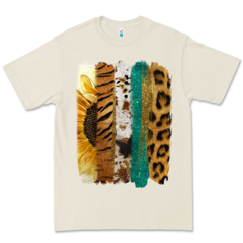 Leopard Sunflower Brush Strokes Premium Tee by Jasminsmagicworld | Teevron