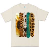 Bone Leopard Sunflower Brush Strokes Premium Tee - Jasminsmagicworld