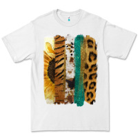 White Leopard Sunflower Brush Strokes Premium Tee - Jasminsmagicworld