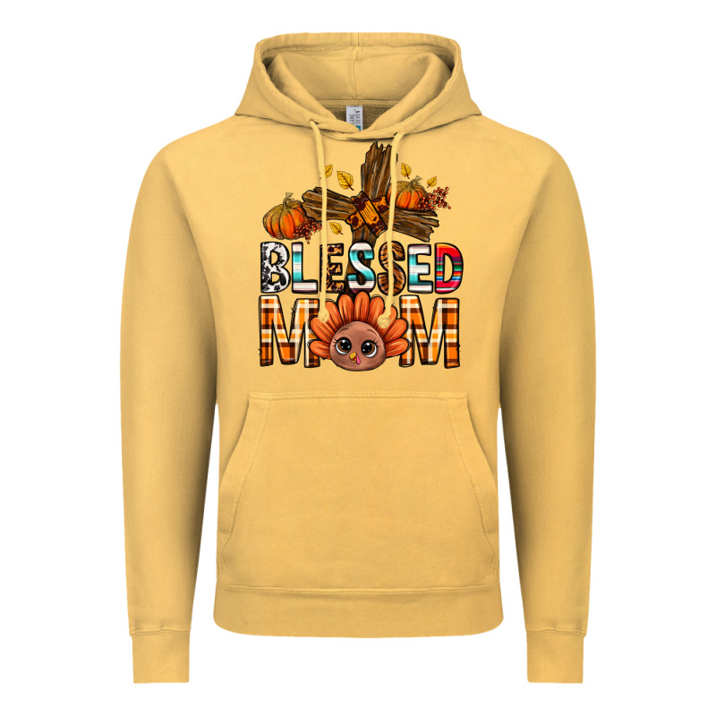 Western Blessed Mom With Cross Vintage Hoodie by BundleAndBundleShop | Teevron