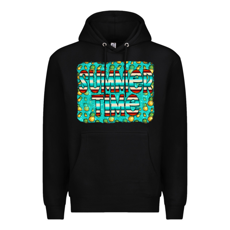 Summer Time Glitter Pineable Premium Hoodie by CowCowDesign | Teevron
