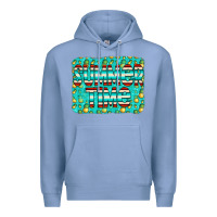 Colony Blue summer time glitter pineable Premium Hoodie - CowCowDesign