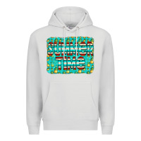 Dove Grey summer time glitter pineable Premium Hoodie - CowCowDesign