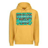 Mustard summer time glitter pineable Premium Hoodie - CowCowDesign