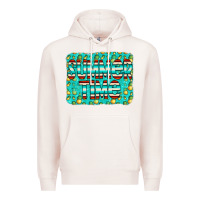 Pale Pink summer time glitter pineable Premium Hoodie - CowCowDesign