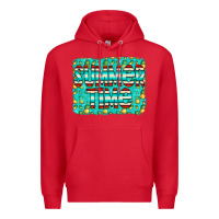 Red summer time glitter pineable Premium Hoodie - CowCowDesign