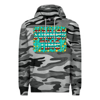 Slate Camo summer time glitter pineable Premium Hoodie - CowCowDesign
