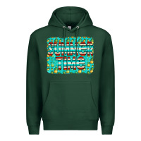 Sports Green summer time glitter pineable Premium Hoodie - CowCowDesign