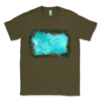 Army Green gemstone leopard background Classic Tee - JahusDesignShop