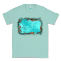Seafoam gemstone leopard background Classic Tee - JahusDesignShop