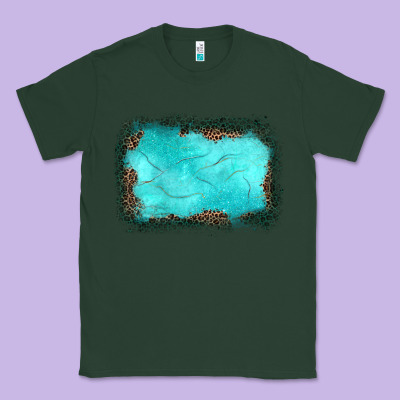 Gemstone Leopard Background Classic Tee Designed By Jahusdesignshop