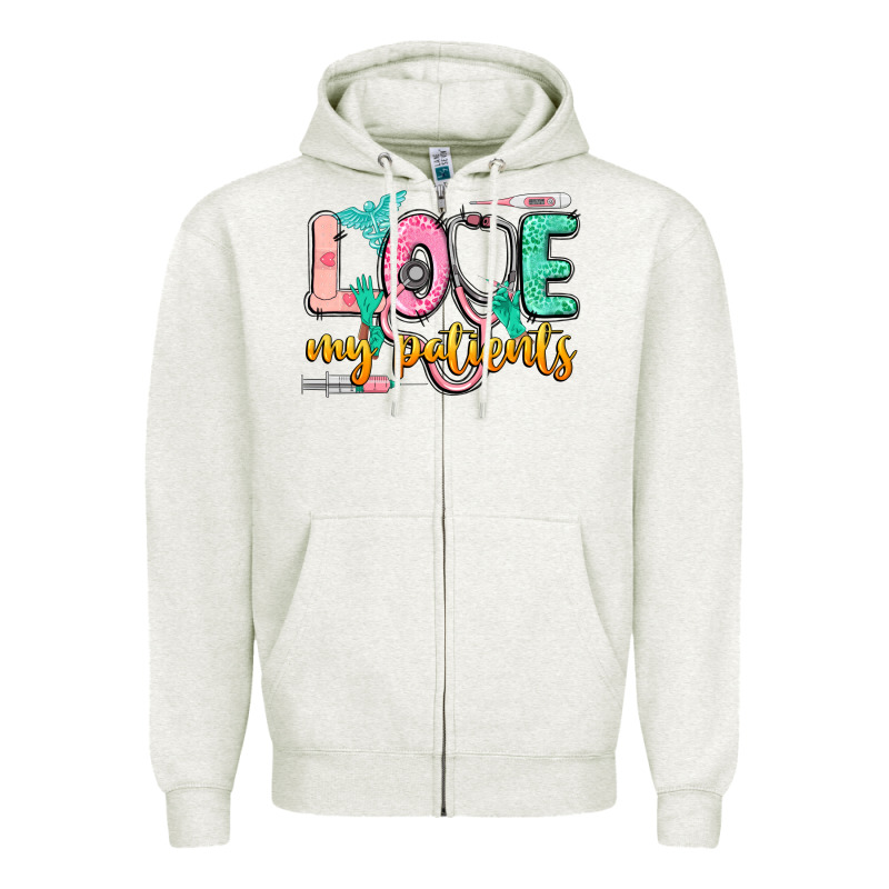 Love My Patients Zipper Hoodie by CowGirlArtShop | Teevron