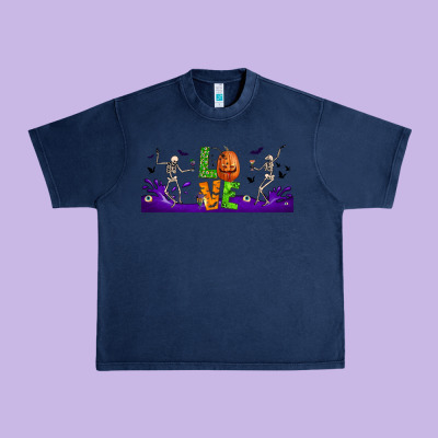 Love Halloween  Libbey Glass Urban Heavy Tee Designed By Bundleandbundleshop