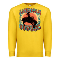 Lemon American cowgirl 4th of july Premium Sweatshirt - FaDigitalArtStudio