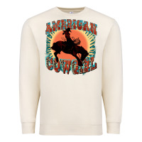 Sandshell American cowgirl 4th of july Premium Sweatshirt - FaDigitalArtStudio