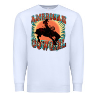White American cowgirl 4th of july Premium Sweatshirt - FaDigitalArtStudio