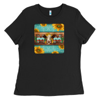 Black hereford cattle mom coaster Ladies Tee - Jasminsmagicworld