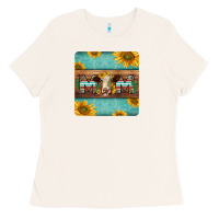 Bone hereford cattle mom coaster Ladies Tee - Jasminsmagicworld