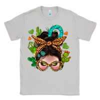 Western  Messy Bun With Cactus Classic Tee | Teevron
