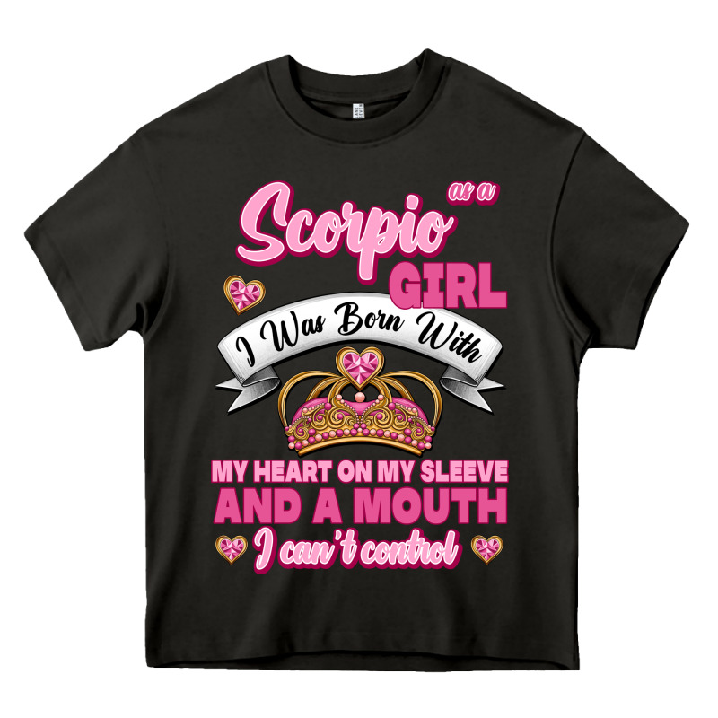 As A Scorpio Girl Zodiac Girls Heavy Core Tee by Jasminsmagicworld | Teevron